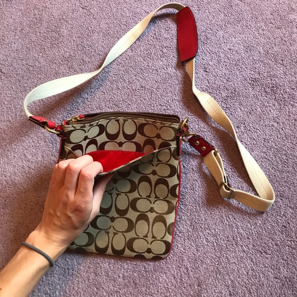 Coach purse brown and orange - Picture 2 of 4